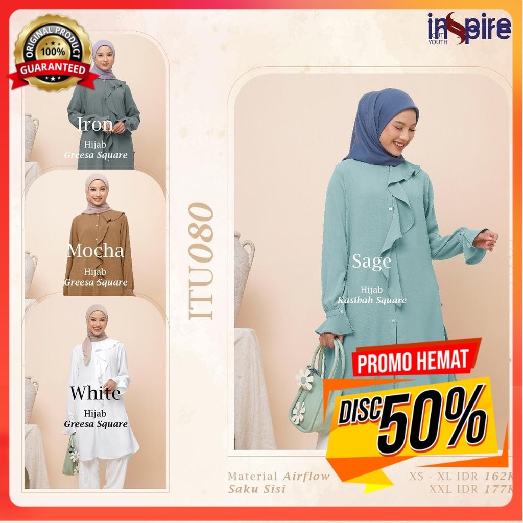ATASAN TUNIK INSPIRE / INSPIRE TUNIK ITU 080 BAJU ATASAN INSPIRE