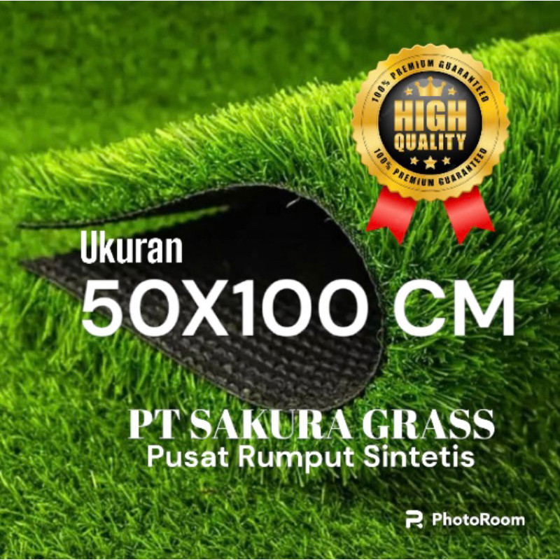 GROSIR RUMPUT SINTETIS TEBAL 3 CM TIPE SWISS UKURAN 50X100 CM TERLARIS BUAT DEKORASI / TAMAN
