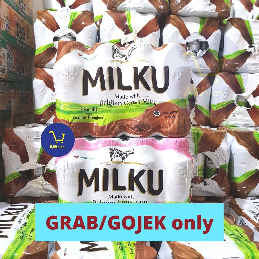 

[GOJEK/GRAB] MILKU SUSU 200ML x 12 pcs LANGSUNG DARI PABRIK - MILKU 1 PAX 1 DUS 1 KARTON
