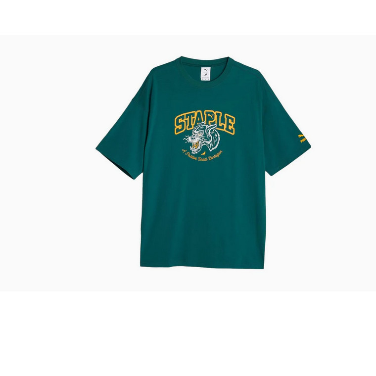 Kaos Casual PUMA X STAPLE Graphic Tee Malachite 622201 43