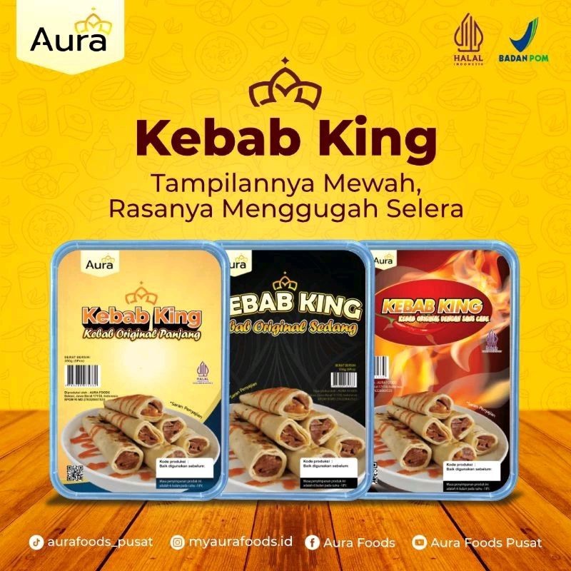 

KEBAB KING BESAR ISI 10 700gr Halal frozen food - Terlaris
