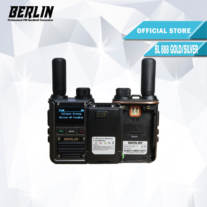 HT POC 4G BERLIN BL888-A sim card mobile network walkie talkie - GOLD, HT ONLY