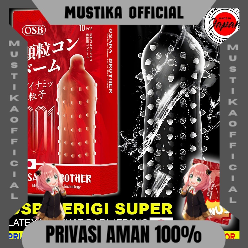 READY KAK!!! Condom Bergrigi 001 - Dotted Condom 001 Premium Quality - OSB Japan Condom