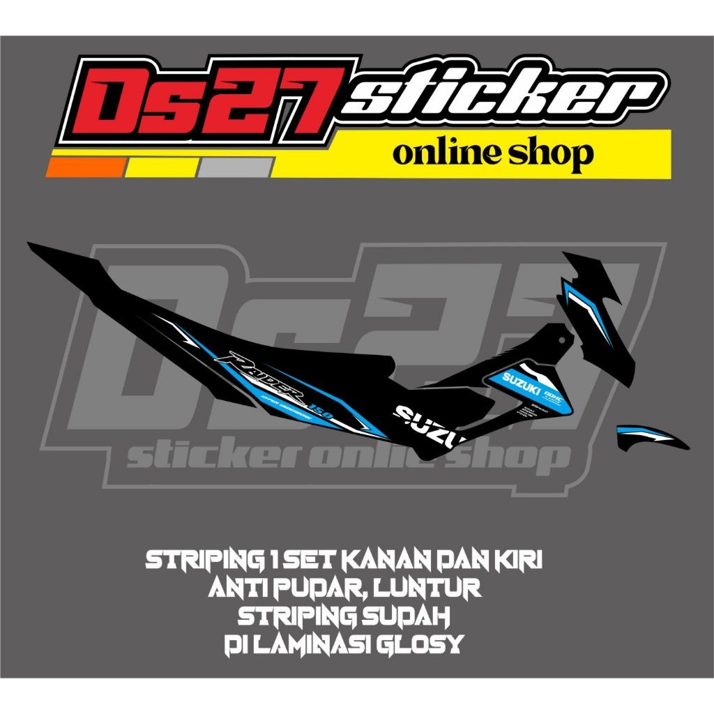 STRIPING MOTOR LIS BODI MOTOR VARIASI SATRIA FU