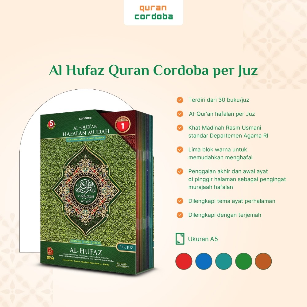AL HUFAZ QURAN CORDOBA PER JUZ A5