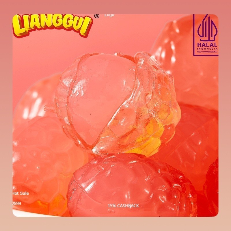 

[Permen kupas halal]LIANGGUI CRYSTAL CANDY Lianggui Rasa Leci PERMEN LUNAK ANEKA RASA STROBERI, MANGGA Permen Buah Candy Corno Permen Rasa Buah Mangga Jeruk & trawberry Permen Lunak