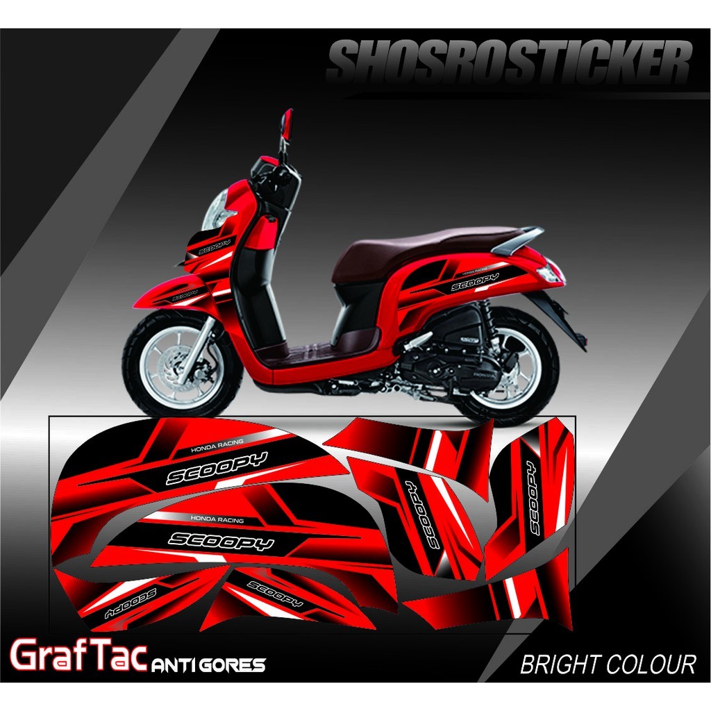 STICKER SCOOPY VARIASI BUAT MOTOR SCOOPY 2019