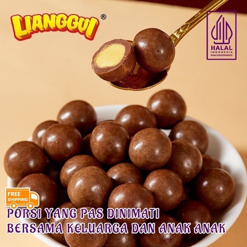 

[Mendukung COD] [Makanan viral] Lianggui Halal Crunchy Milk Choco Coklat Yang Crunchy Dengan Rasa Susu Cocok Untuk Cemilan Anak Anak Dan Keluarga Coklat Viral