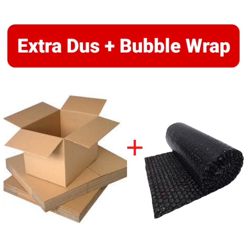 

Dus + Bubble Wrap (Tambahan Packing Extra Aman)