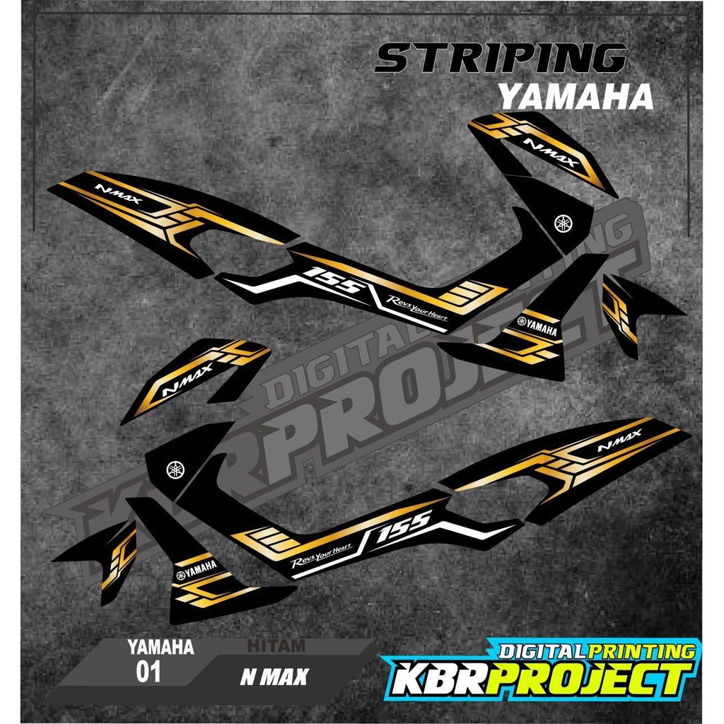 NMAX  BAYAK WARNA STIKER STRIPING LIST MOTOR YAMAHA NMAX