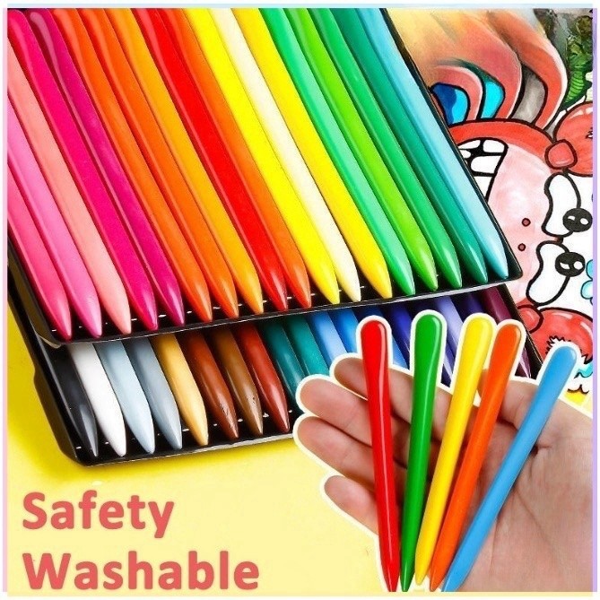 

[A-MI] Pensil Warna Crayon 12/24/36 Warna Anti Patah isi