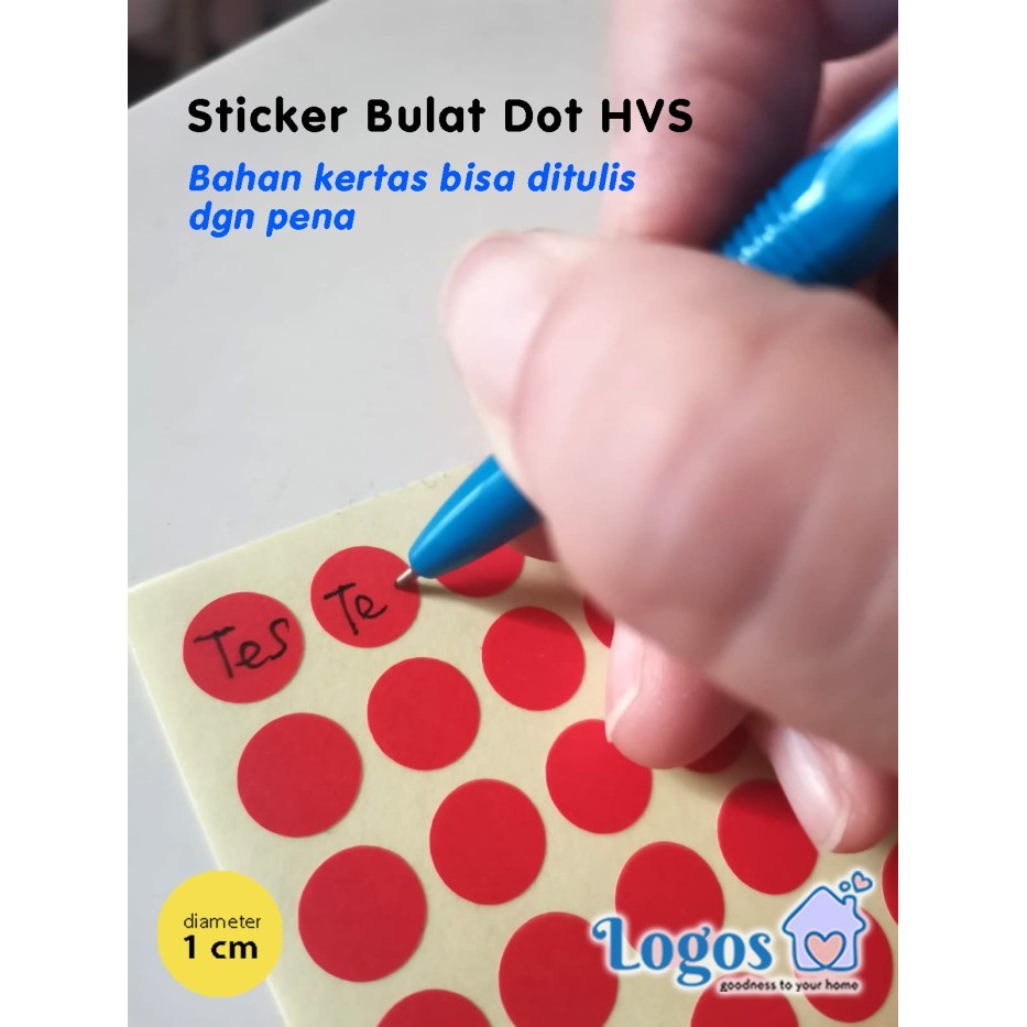 

Stiker bulat dot sticker HVS bisa ditulis edukasi anak aktivitas montessori