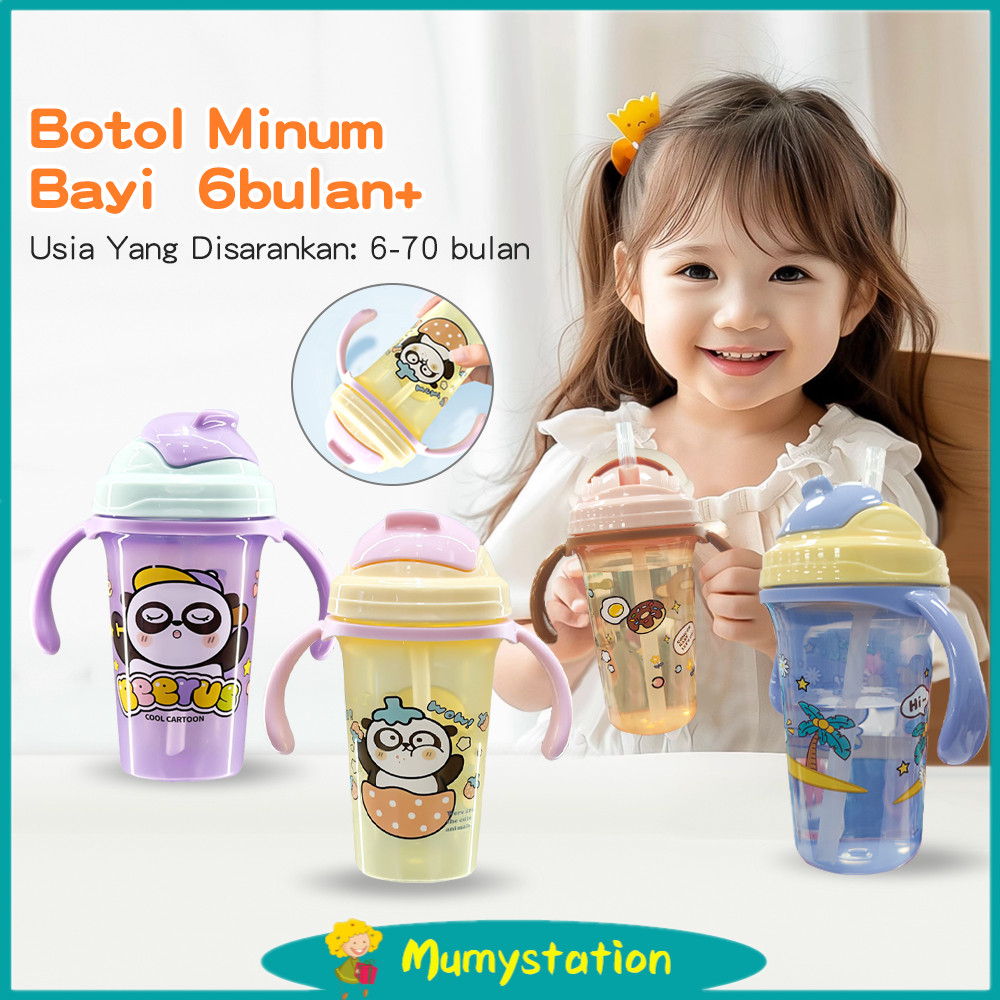 Mumystation Botol minum sedotan anak Training Cup Bayi 6bulan+