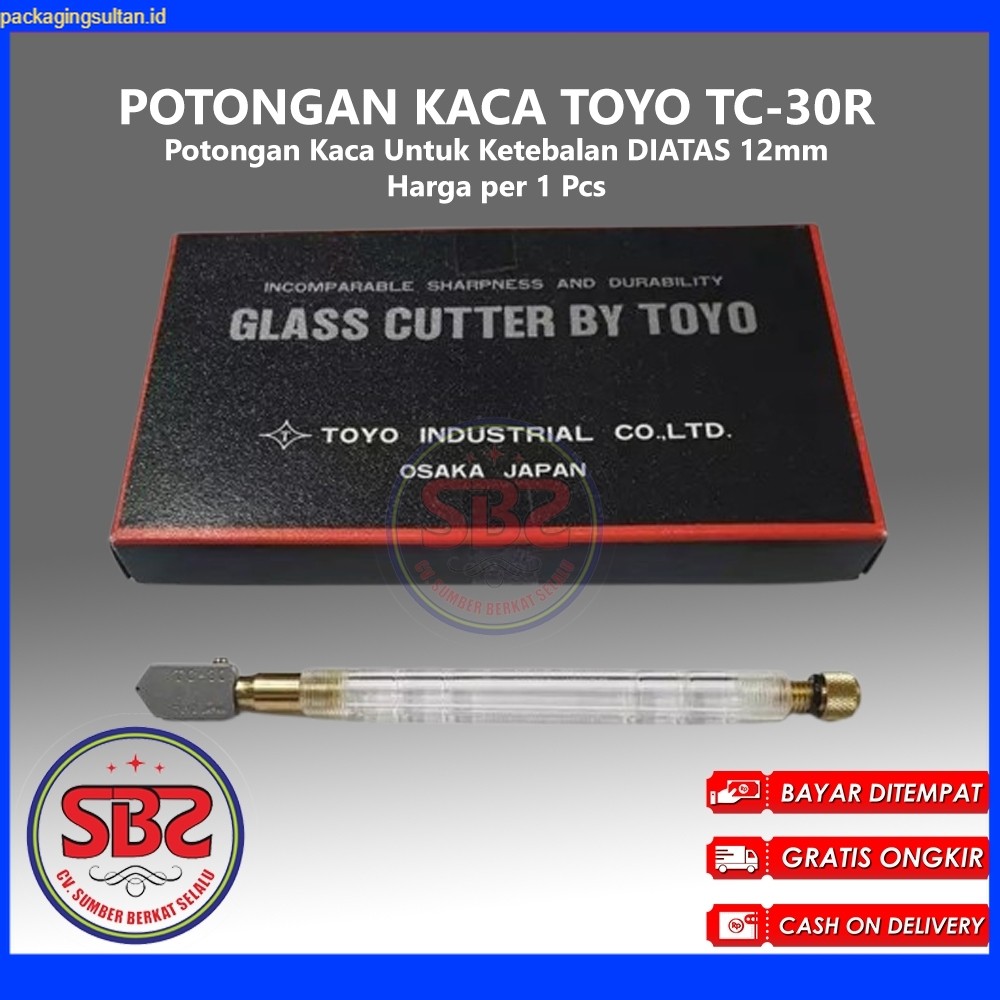 TOYO Pemotong Kaca Toyo TC30R TC-30R Asli Alat Pemotong Kaca Original Toyo TC30R Glass Cutter Pisau