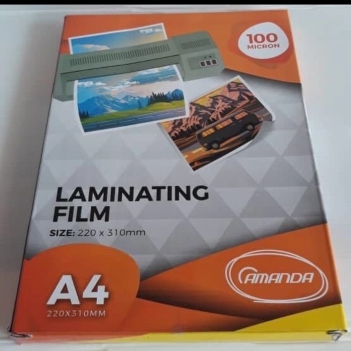 

(PAK) Plastik Laminating A4 Amanda 100 Micron Isi 100 Lembar