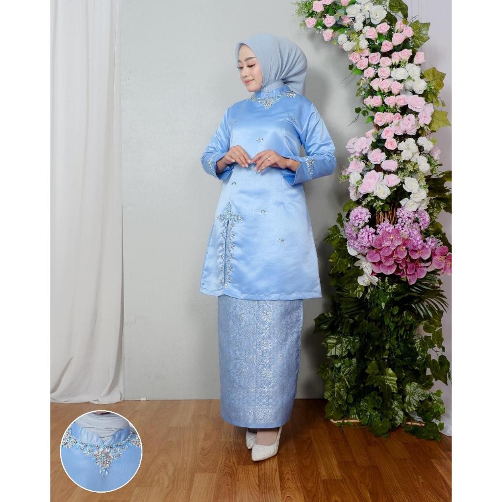 Set Kebaya Kurung Rosalie || Set Baju Kurung Payet Mewah || Set Baju Kurung Malaysia || Kekinian Mod