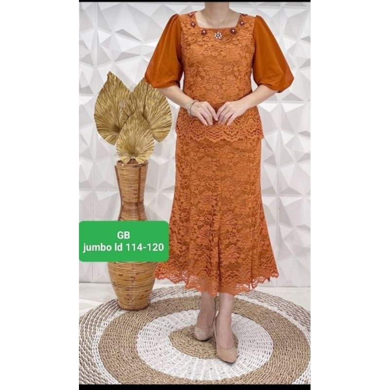 ZR Set rok cantik bahan brokat impor