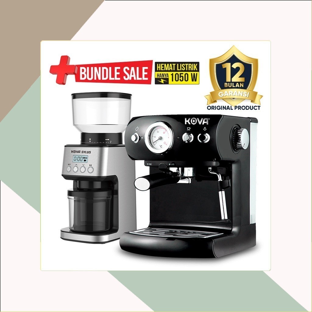 Kova Bundling Espresso Maker Coffee Grinder Penggiling Biji Mesin Kopi