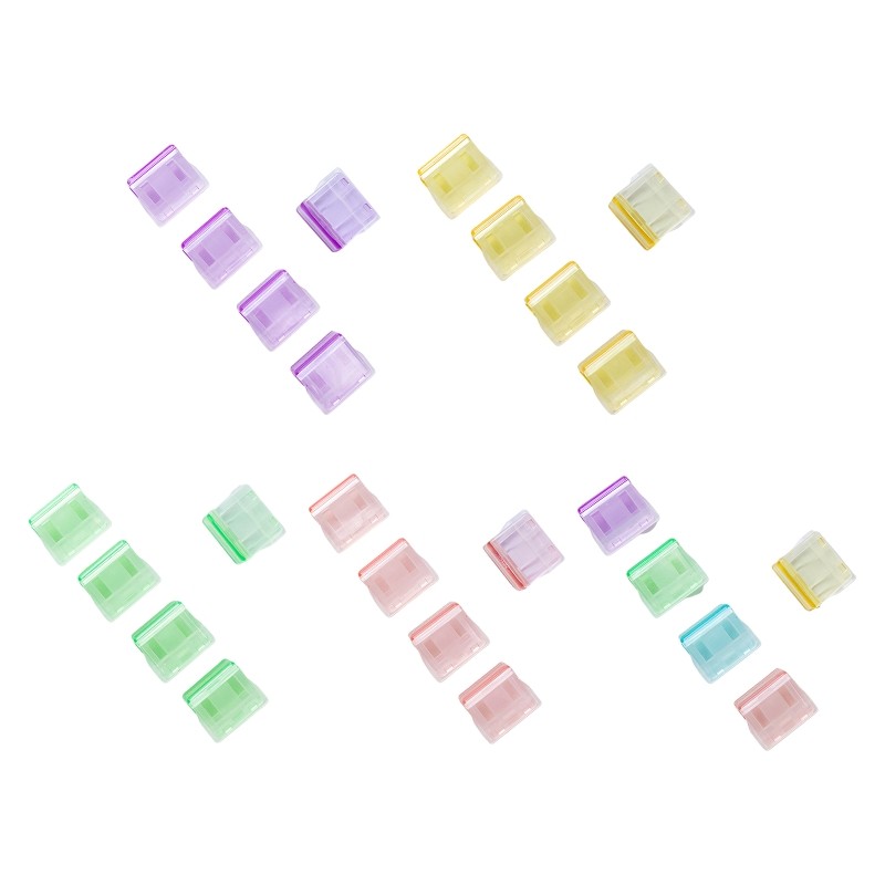 

Clear Candy Color File Long Tail Clip 5pcs Creative Stationery Handbook Fixing Clamp for Bill Folder Journal Tool