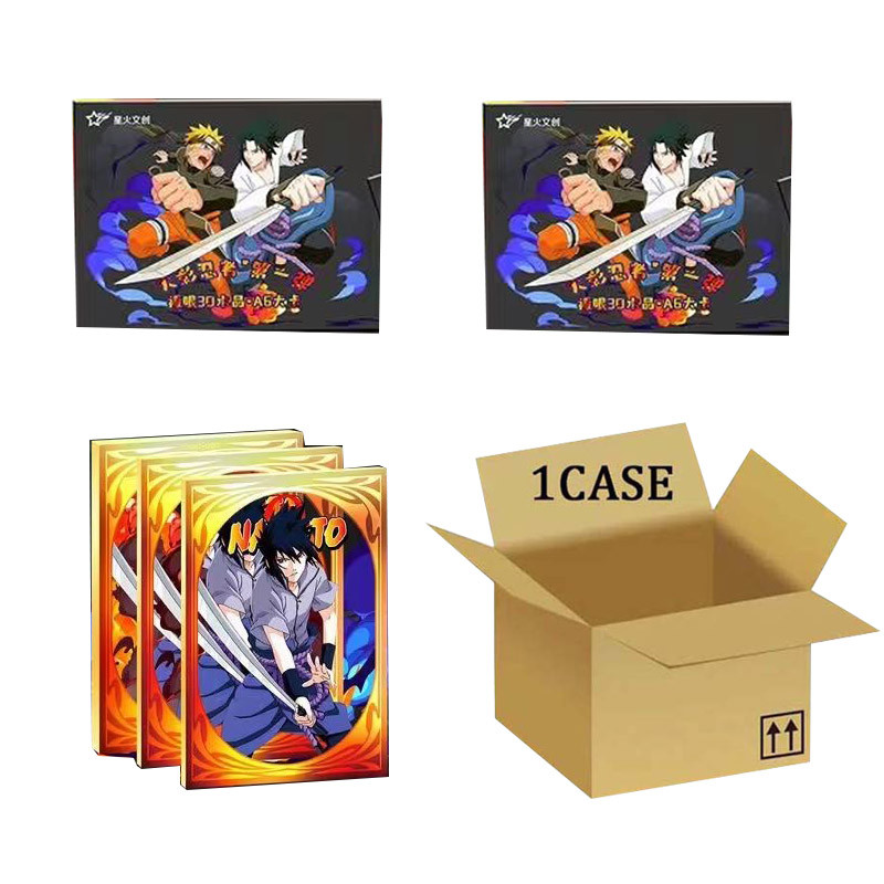 Wholesales Naruto Collection Cards Spark Creative 3d A6 Crystal Wave1 Playing Set Anime Trading Acg 