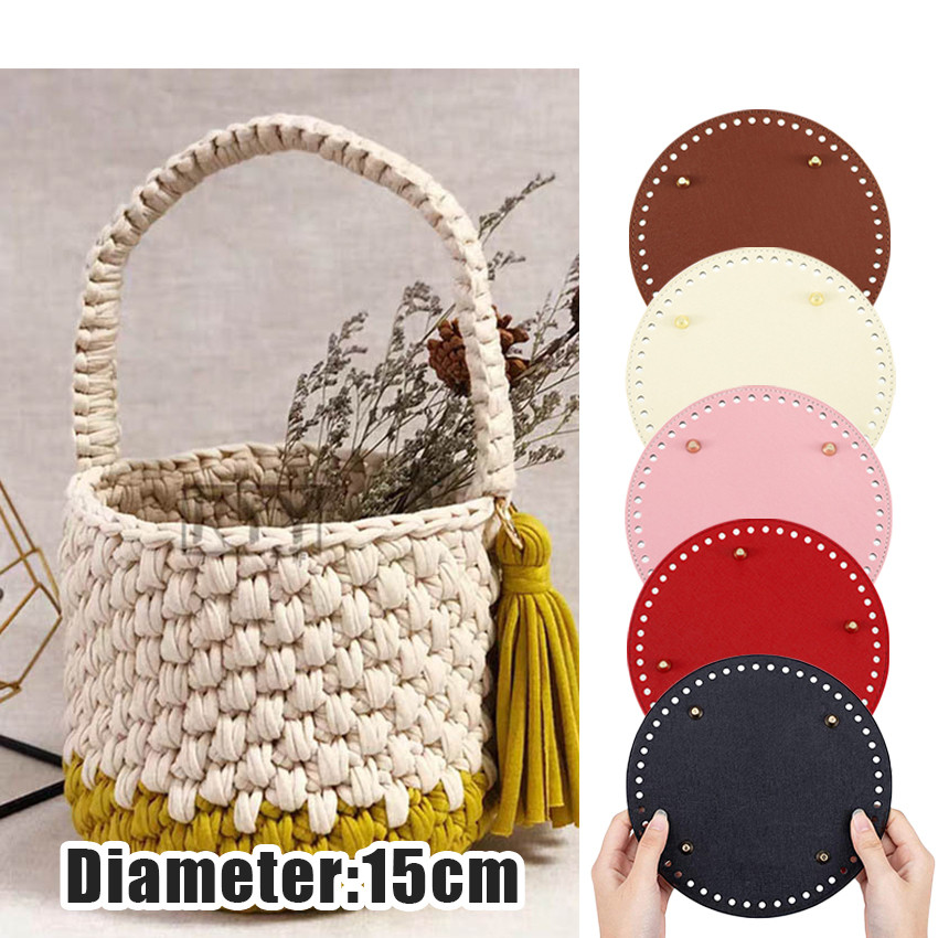 Alas Tas Rajut Bulat Bahan Kulit Import Premium Aksesoris Tas Wanita