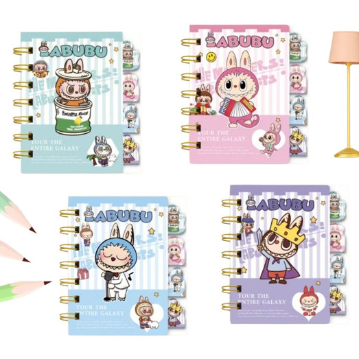 

J2 - Notebook Coil Labubu Buku memopad diary popmart