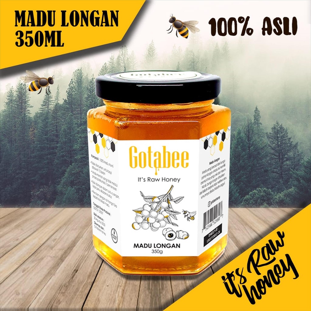 

Gotabee - Madu Longan 350g ( Longan Honey ) Raw Unpasteurized