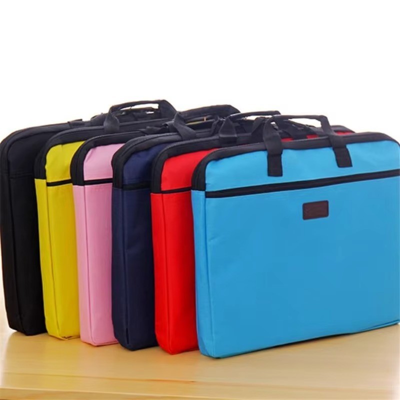 Yamata  File Folder With Handle Zipper A4 Size Durable Waterproof Double Layers/Tas Dokumen/Tas Mult