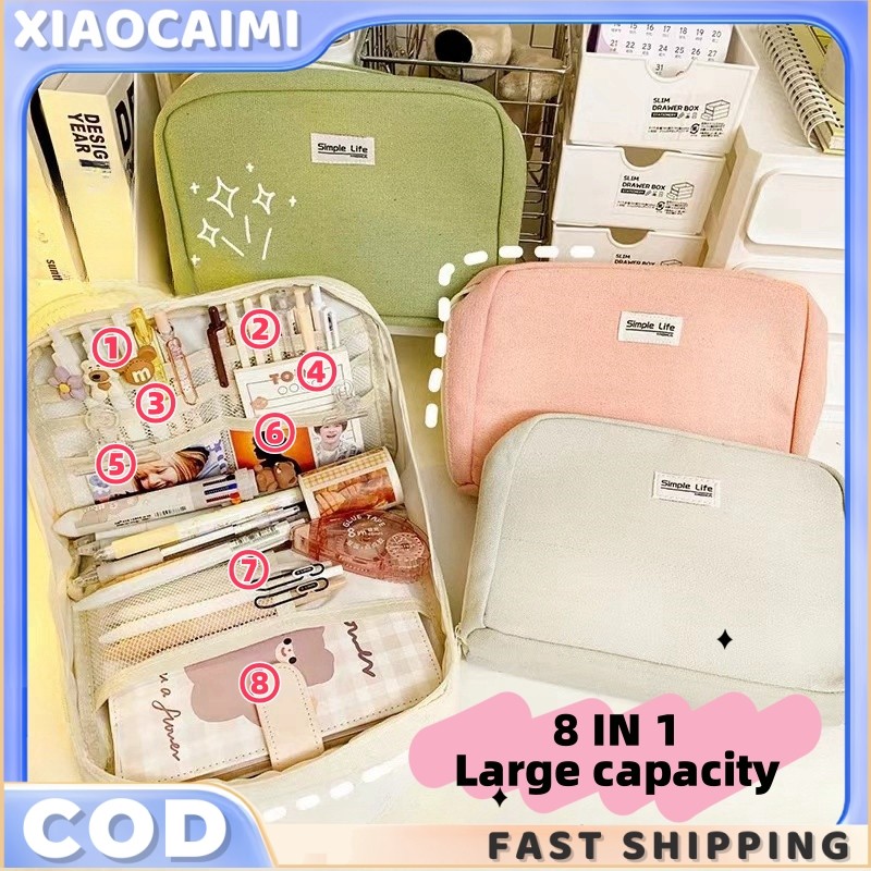 

【MI·Ready】Tempat pensil alat tulis Kreatif multifungsi | kotak pensil berkapasitas besar | pencil case large capacity
