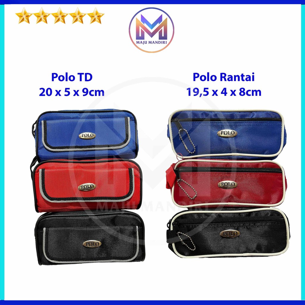

Kotak Pensil Kain Polos Warna Pencil Case Polo