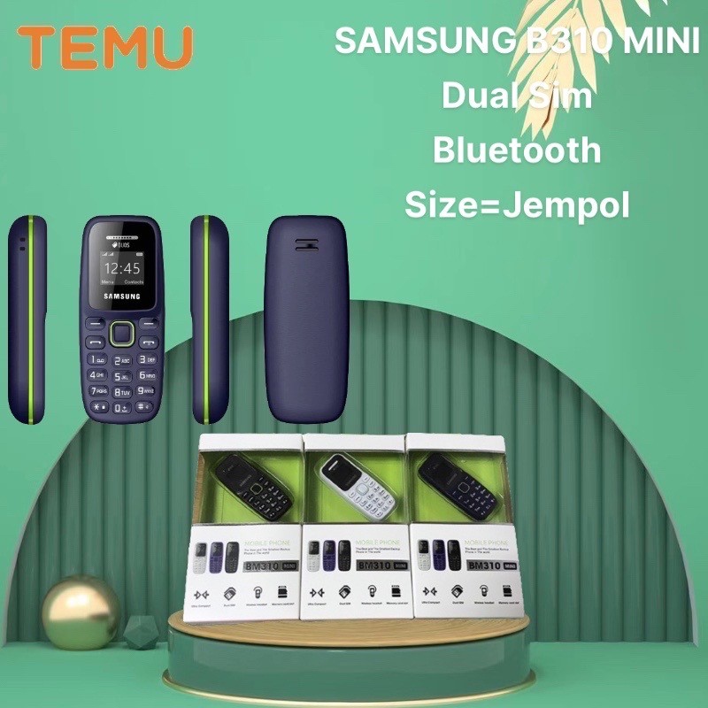 hp jadul SAMSUNG B310E Mini New DUAL SIM Handphone Bisa Bahasa Indonesia
