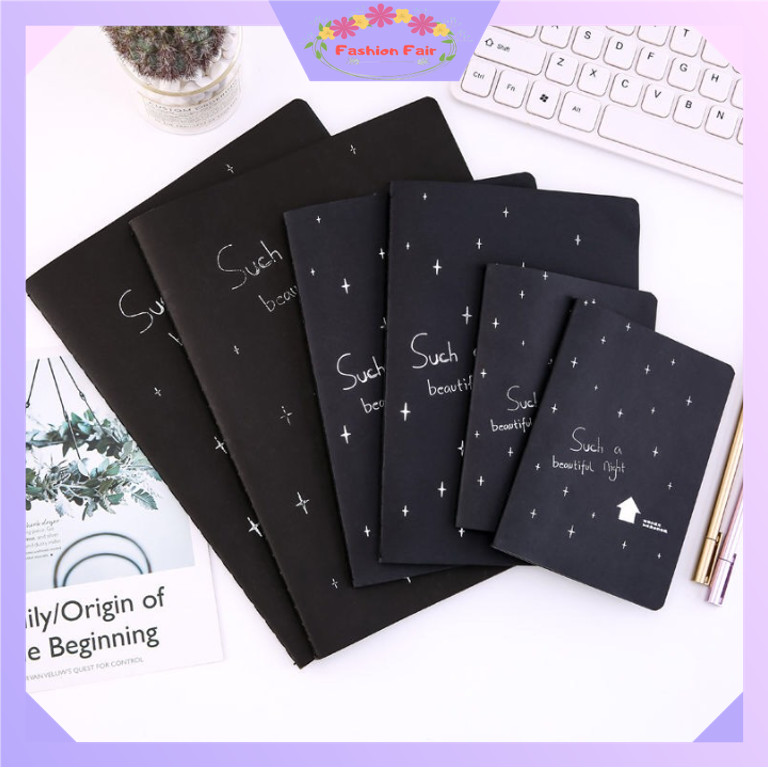 

Fashion Fair - 6448 Buku Diary Hitam / Notebook Isi 28 Halaman / Scrapbook Kreatif Polos