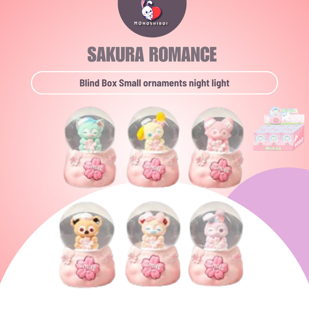 WY2024-A009 - Blindbox Sakura Romance Figure Blind Box Sakura flavor romantic Crystal Ball Creative 
