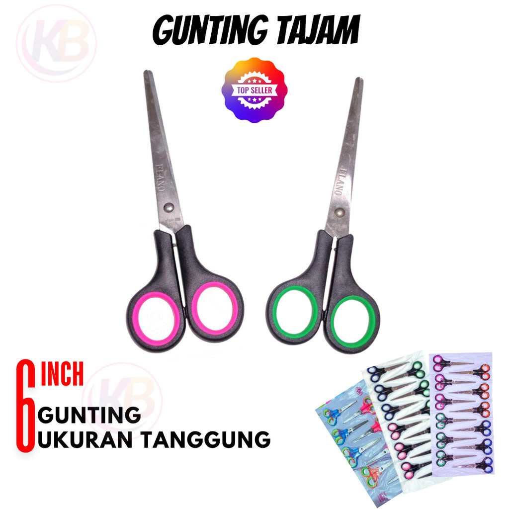 

Gunting Tanggung 6 inch / Gunting Warung dan Toko / Gunting Kertas Serbaguna / Gagang Plastik / Random / Duta Gemilang