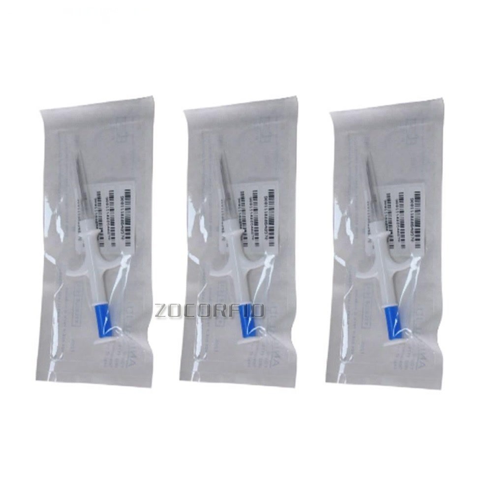 20pcs/Lot Pet Microchips 2.12x12/1.4x8mm ISO11784/785 FDX-B Cat /Dog/Snake Syringe EM4305 Fish Chip