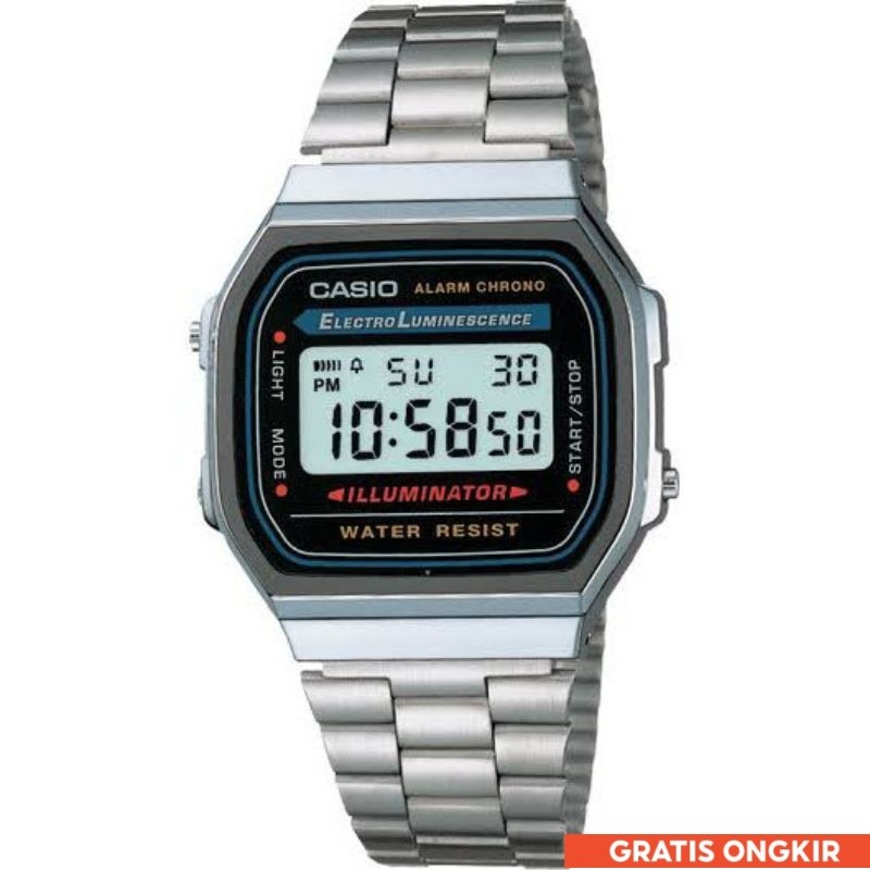 Jam Tangan Model Casio Digital Rantai Fashion Wanita Dan Pria / Jam Murah