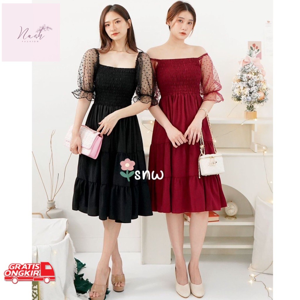 Dress Korea / Jennie dress / snw / dress korea