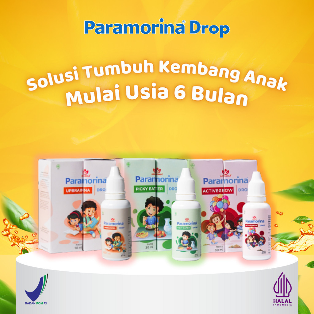 

Paramorina Drop Tetes Vitamin Anak Penambah Nafsu Makan Solusi Terlambat Bicara Jalan