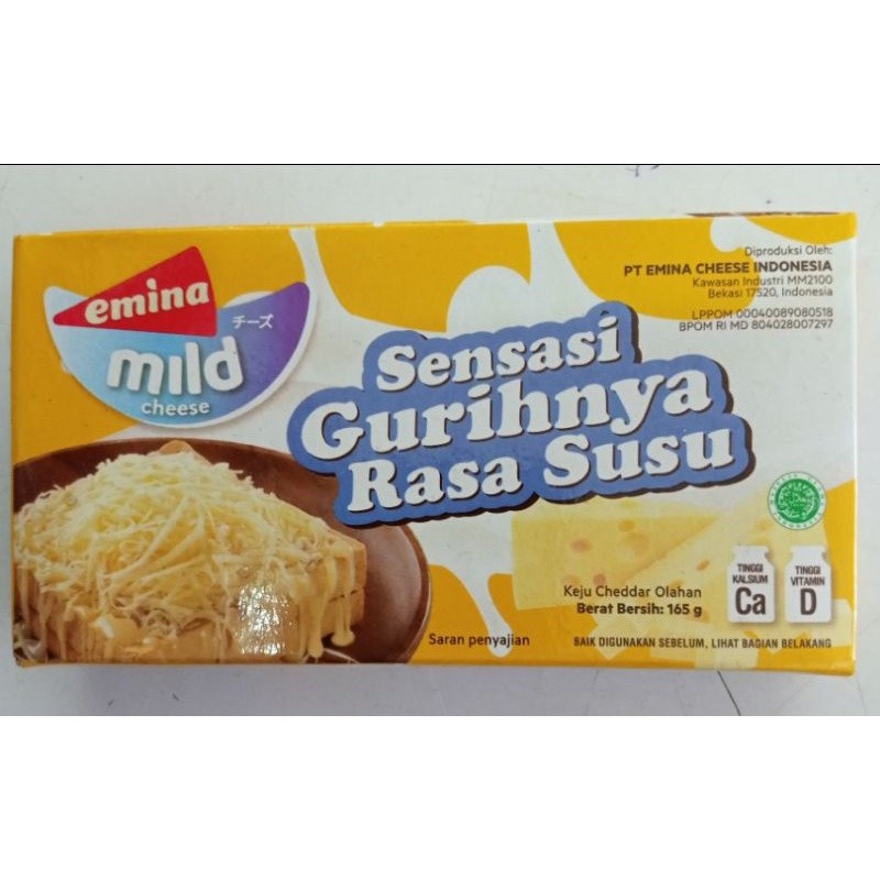 

Emina Mild Cheese Keju Mozarella 165 Gram