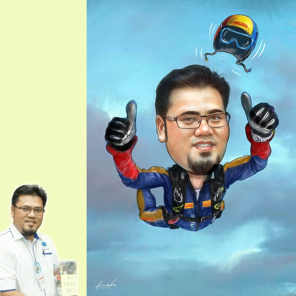 Lukisan KARIKATUR digital