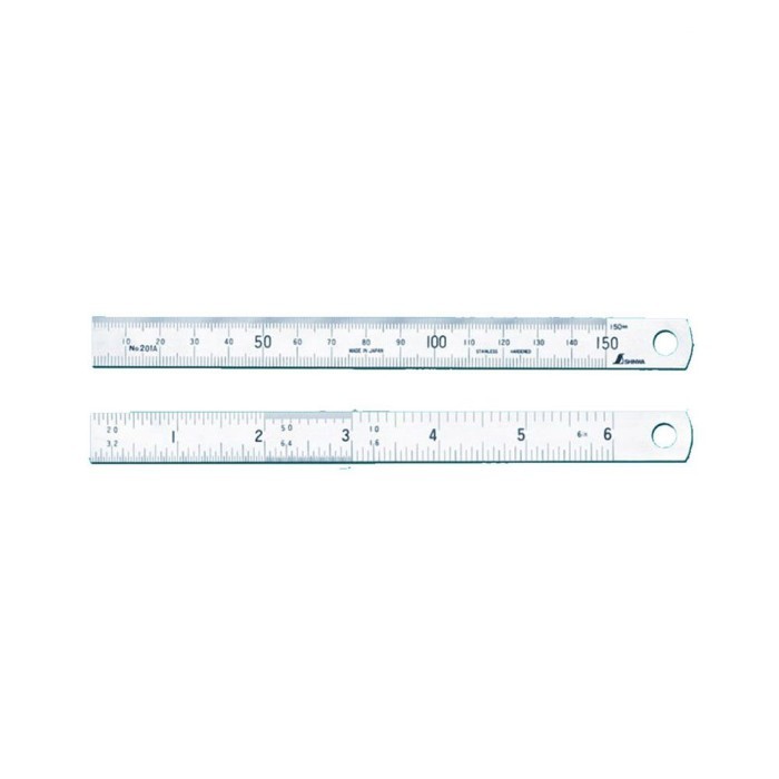 

SHINWA Stainless steel rule H-401A150 mm x 6