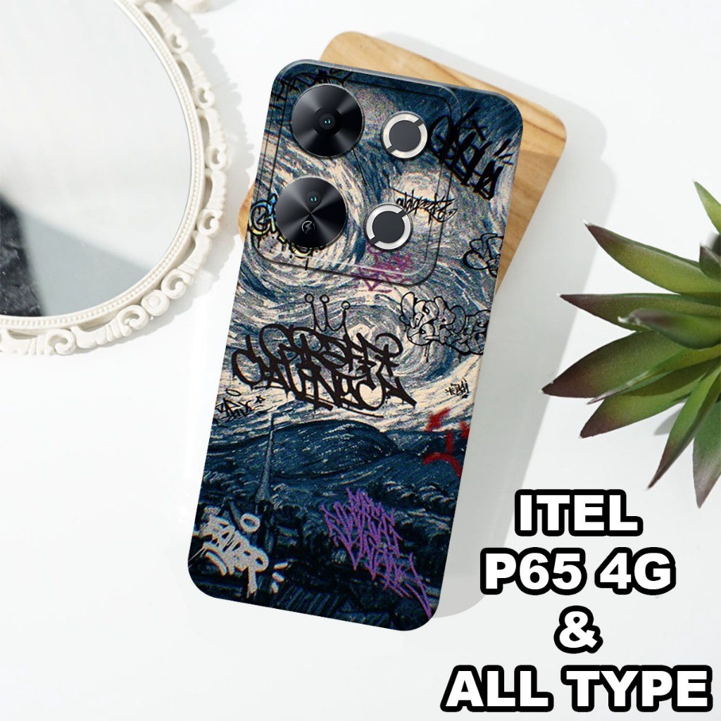 G5 - Case ITEL P65 4G Terbaru 2024 - softcase pro camera - motif RICK AND MORTY - bahan karet lentur