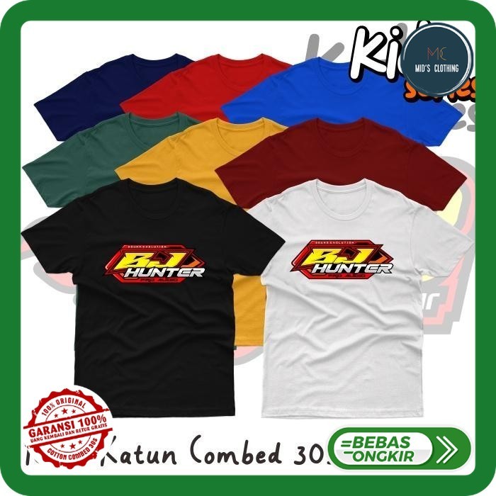 [COD] Kaos Viral Anak BJ Hunter Audio Sound System Fashion Distro Baju Anak Lengan Pendek Katun Cott