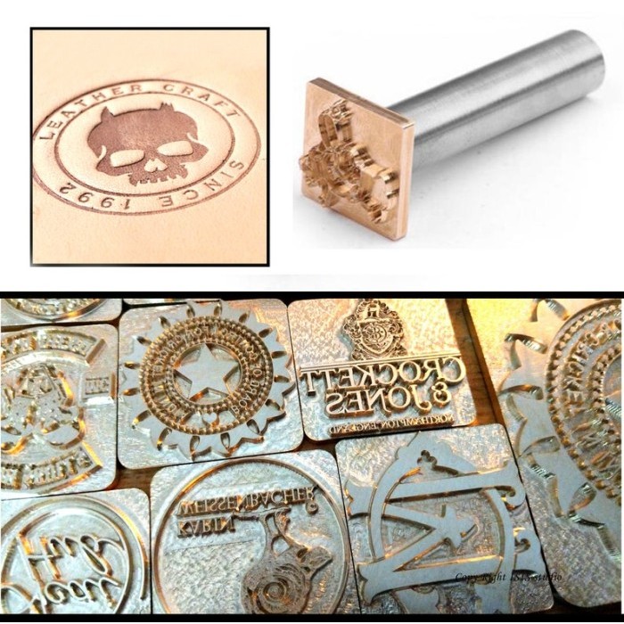Custom leather stamp / branding ketok kulit / alat ketok kulit Emboss Deboss Stempel Kulit