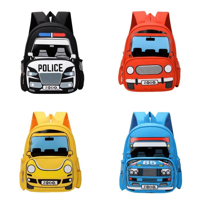 Tas Ransel Anak Lucu Motif Mobil Polisi