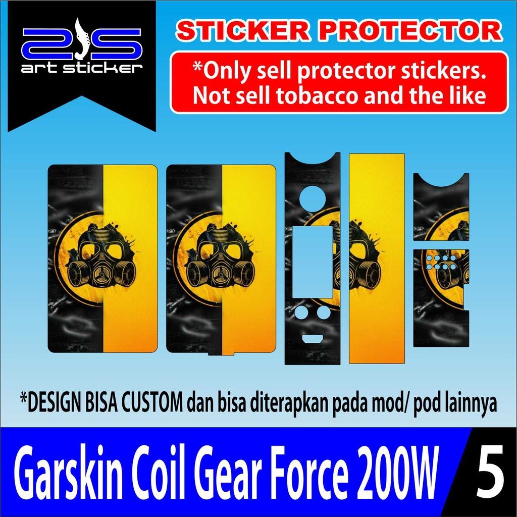 Sticker Garskin Coil Gear Force 200w
