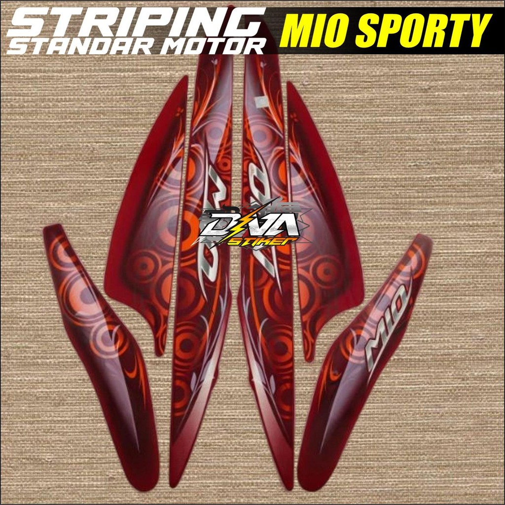 Stiker Striping Standart Mio Spoty  2011-2012 - List Motor Mio Sporty 2011-2012