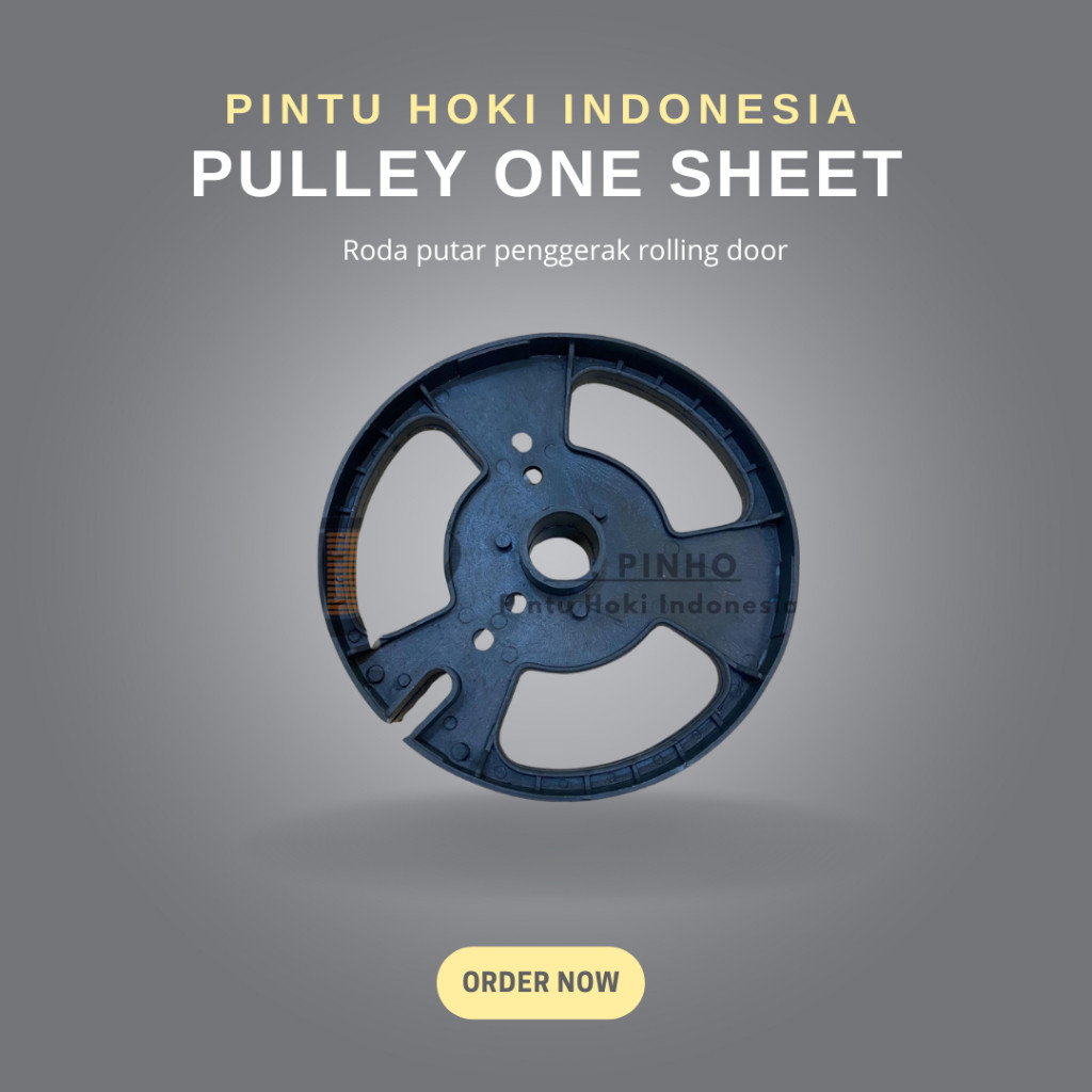 pulley rolling door one sheet