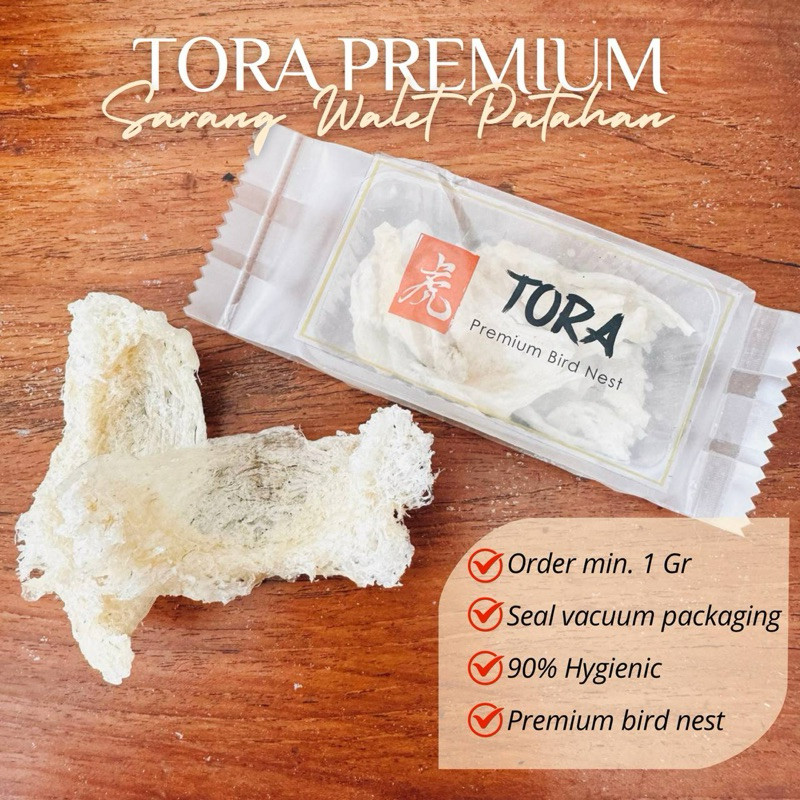 

(PREMIUM) SARANG BURUNG WALET ASLI PUTIH GRADE AAA+ PATAHAN SIAP MASAK