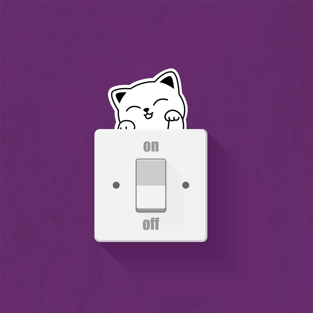 Sticker Tombol Lampu Saklar Lampu Dekorasi Rumah